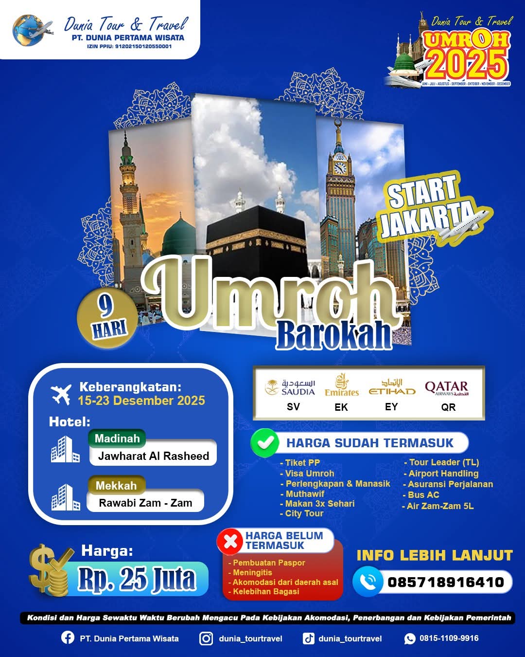 Paket Umroh Bulan Desember 2025
