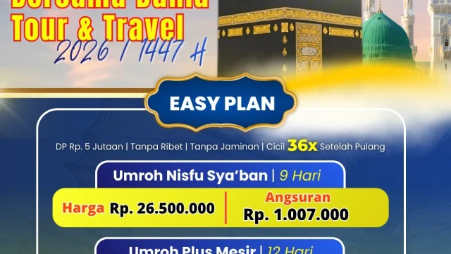 Dunia Tour & Travel Gandeng AMITRA, Jamaah Kini Bisa Bayar Paket Umroh dengan Skema Cicilan Syariah