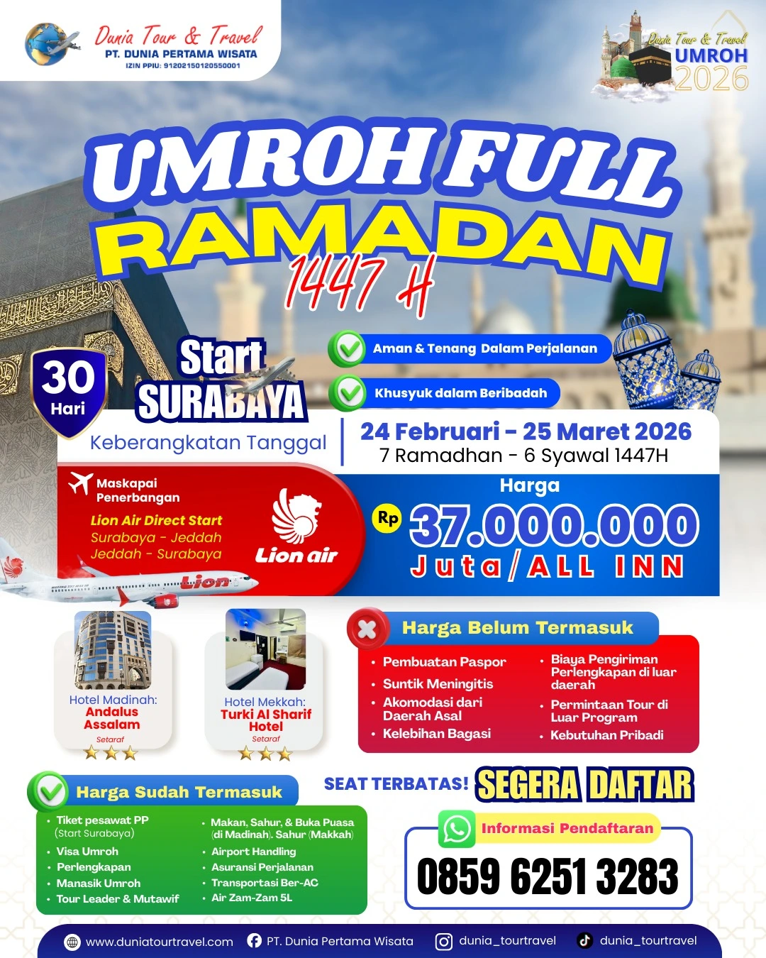 Umroh Full Ramadhan 1447 H